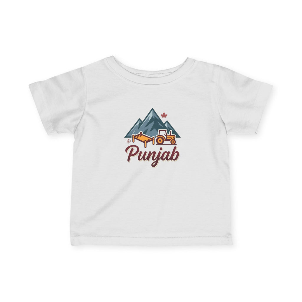 Infant Tee - 'Punjab' Mountain & Tractor Baby Shirt