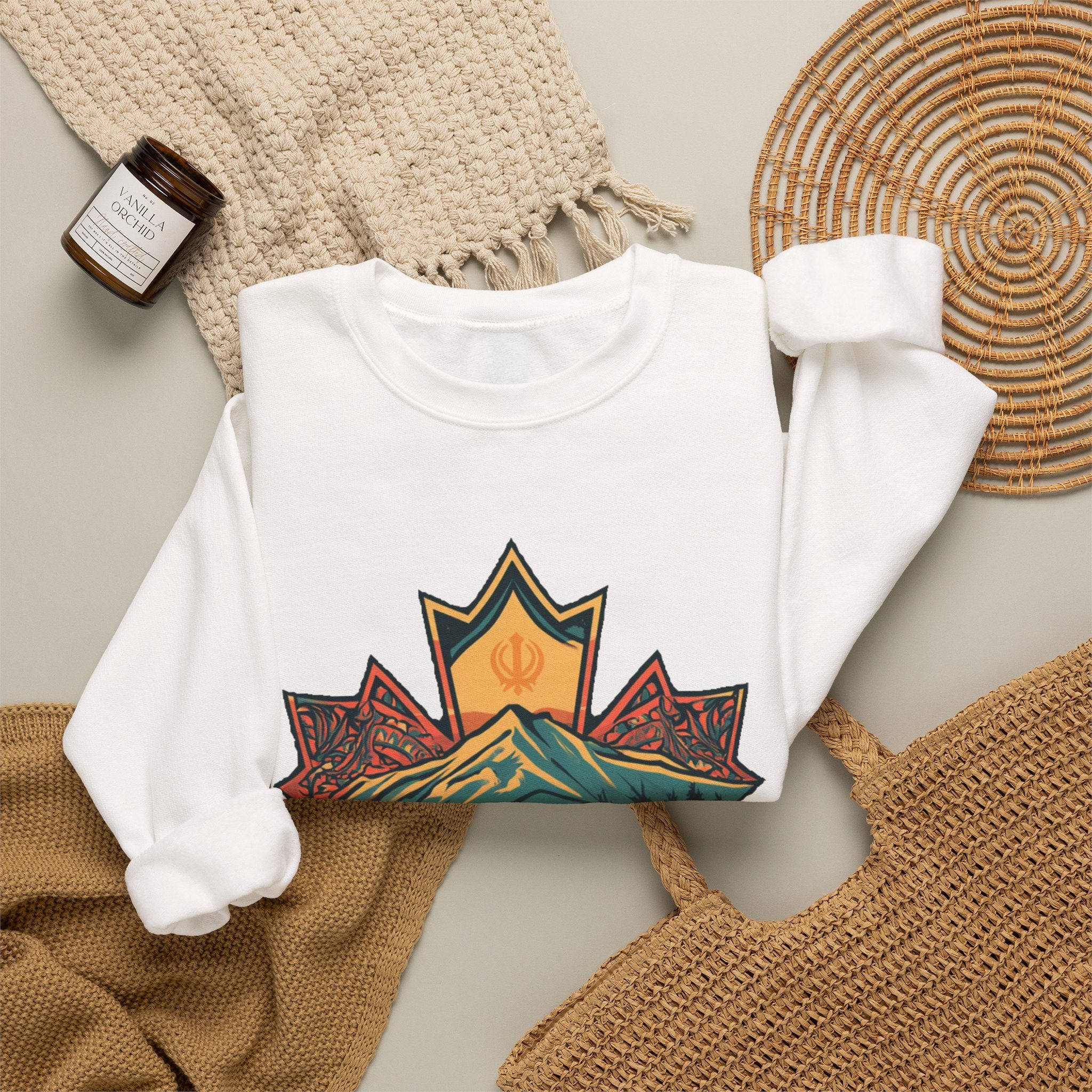 Punjabi Maple Mountain Crewneck Sweatshirt