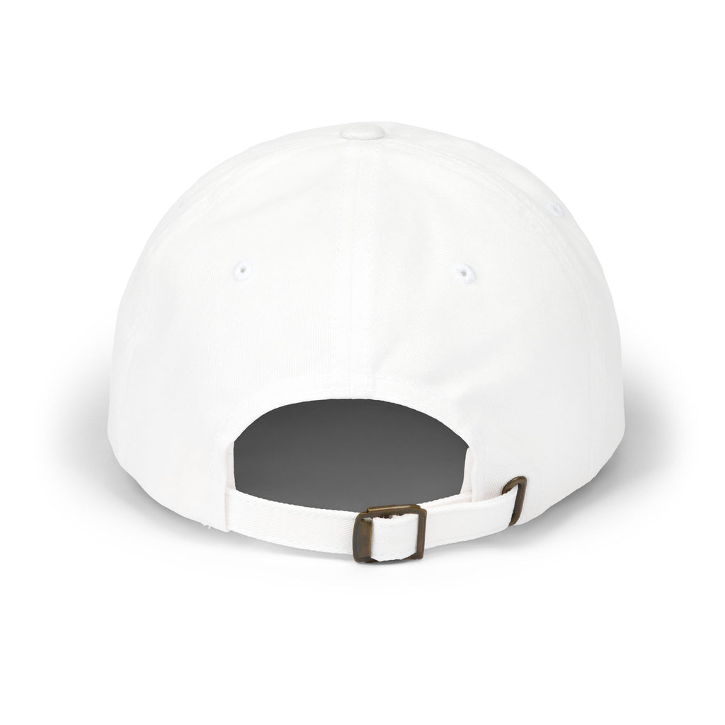 Punjabi Maple Leaf Dad Cap — White Embroidered Punjabi Baseball Hat